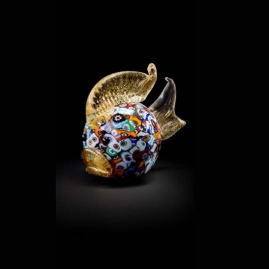 Puffer fish, Puffer fish with murrine and 24k gold