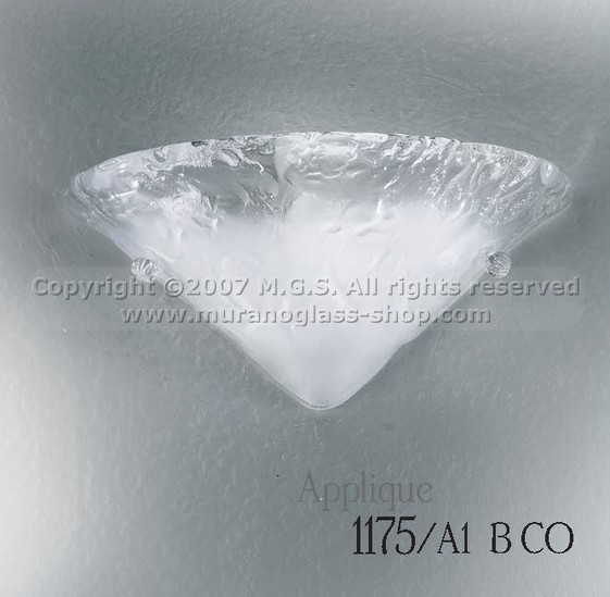 1176 Wall lights, Wall light in opaque crystal